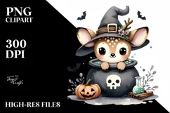 Baby Deer Popping Out of Witch Potion Product Image 3