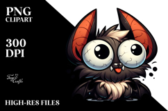 Cartoony Bat with Sass PNG Product Image 2