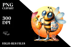 Funky Bee Beachwear Cocktail PNG Product Image 2
