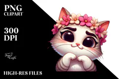 Cute Cat with Flower Crown, Trending on Artstation Product Image 2