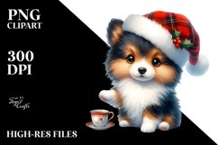 Expressive Shetland Sheepdog PNG Product Image 1