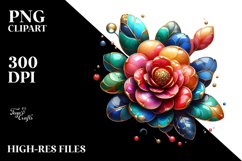 Glossy Camellia PNG Product Image 2
