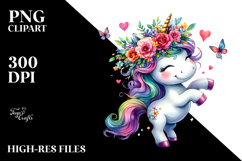 Vibrant Dancing Unicorn PNG Product Image 2