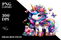 Artistic Unicorn Dressed by PNG Product Image 2