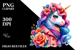 Artistic Unicorn Dressed by PNG Product Image 2