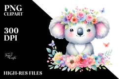 Pastel Koala with Flower Crown, 20 oz Tumbler Product Image 2