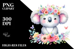 Pastel Koala with Flower Crown, 20 oz Tumbler Product Image 2