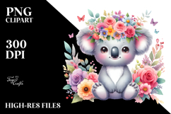 Koala Watercolor Clipart Product Image 2