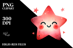 Gentle Smiling Star PNG Product Image 2