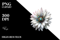 Daisy with -Like Material, High-Quality PNG Product Image 2