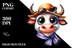 Expressive Contempt Ox Sun Hat Clipart Product Image 1