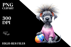 Expressive Baby Great Dane PNG Product Image 2