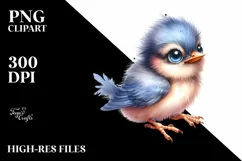 Cute Baby Bird, Transparent PNG Product Image 1