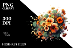 Celestial Nasturtium Made of Material PNG Product Image 2