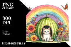 Colorful Cat House | Fantasy Illustration Product Image 3
