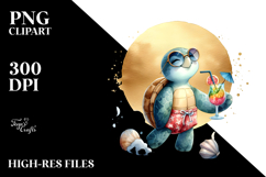 Turtle Beachwear Cocktail PNG Product Image 2