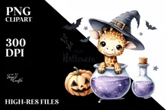 Baby Zebra Popping Out of Witch Potion Product Image 1