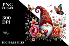 Valentines Gnome Digital Painting PNG Product Image 2
