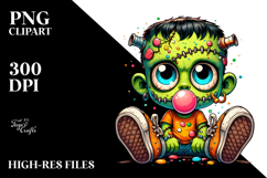 Adorable Frankenstein Kid PNG Product Image 2