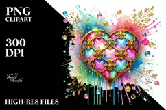 Colorful Heartglass, High-Res PNG Product Image 2