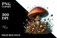 Shiny Glossy Mushroom, Transparent PNG Product Image 3
