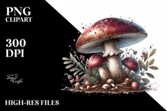 Shiny Glossy Mushroom, Transparent PNG Product Image 1