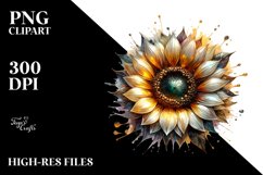 Shiny Material Watercolor Splash | Sublimation Clipart Product Image 3