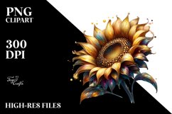 Shiny Material Watercolor Splash | Sublimation Clipart Product Image 1