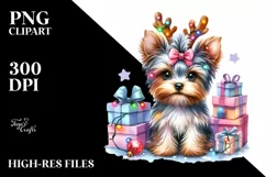 Yorkshire Terrier with Crazy Haircut, Transparent PNG Product Image 3