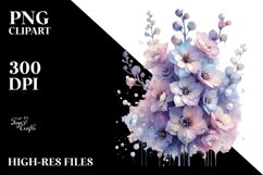Shiny Delphinium Material | Sublimation | Clipart Product Image 3