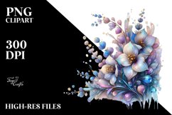 Shiny Delphinium Material | Sublimation | Clipart Product Image 3