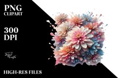 Shiny Zinnia Material | Sublimation | Clipart Product Image 1