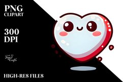 Simple Cartoon Heart PNG Product Image 2