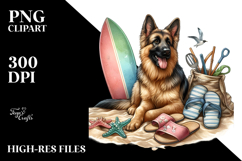 German Shepherd Watercolor Clipart Product Image 2