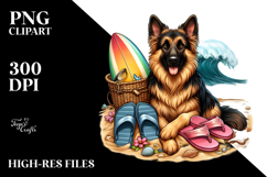 German Shepherd Watercolor Clipart Product Image 2