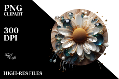 Abstract Daisy Splash PNG Product Image 2