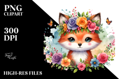 Cartoon-Style Vibrant Fox PNG Product Image 2