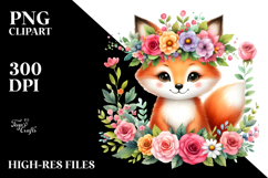Cartoon-Style Vibrant Fox PNG Product Image 2