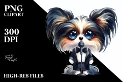 Colorful Papillon Pop Singer Caricature-like Clipart Product Image 1