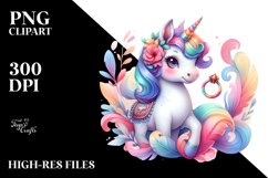Unicorn with Bullfighting Ring PNG Product Image 3