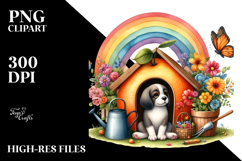 Dog Rainbow Bird | Sublimation Clipart Product Image 2