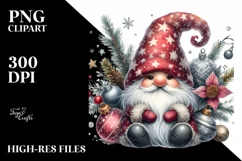 Detailed Winter Gnome PNG Product Image 1