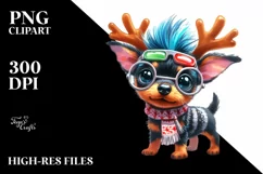 Doberman Pinscher with Crazy Haircut, Transparent PNG Product Image 1