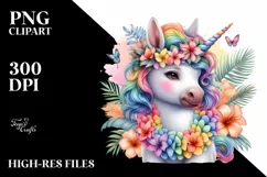 Baby Cow with Lei PNG Product Image 3