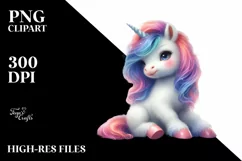 Dreamy Baby Unicorn Poses as Johnu Bravo | Sublimation Product Image 3