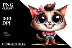 Expressive Cat with Goofy Smile | Clipart Product Image 2