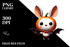 Funny Simple Image with Black Cat Jack-O&#039;-Lantern PNG Product Image 2