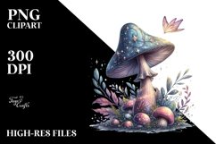 Shiny Magical Mushroom, Transparent PNG Product Image 1