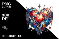 Stained Heart PNG Product Image 2