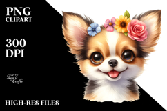 Cute Happy Chihuahua with Big Eyes PNG Product Image 2